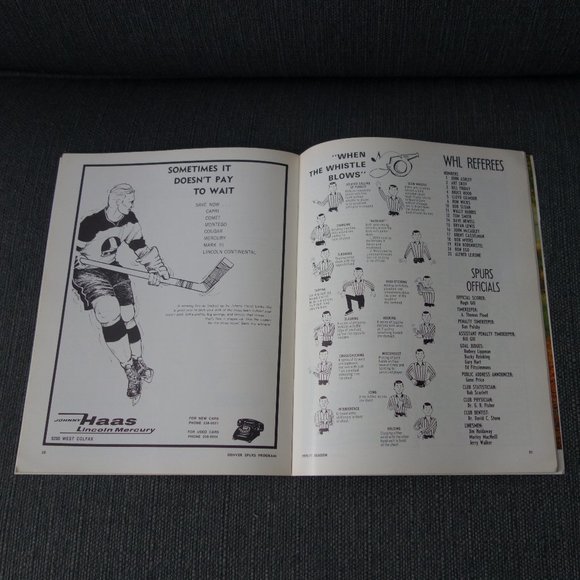 Vintage WHL Official Magazine Denver Spurs 1970-1971 - Picture 8 of 16